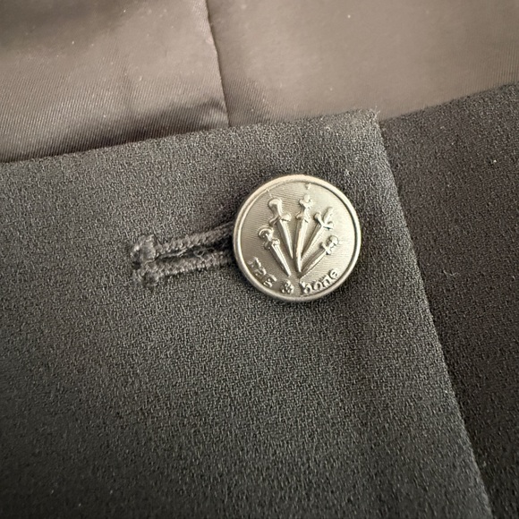 Rag & Bone Black Buttoned Vest - Picture 3 of 9